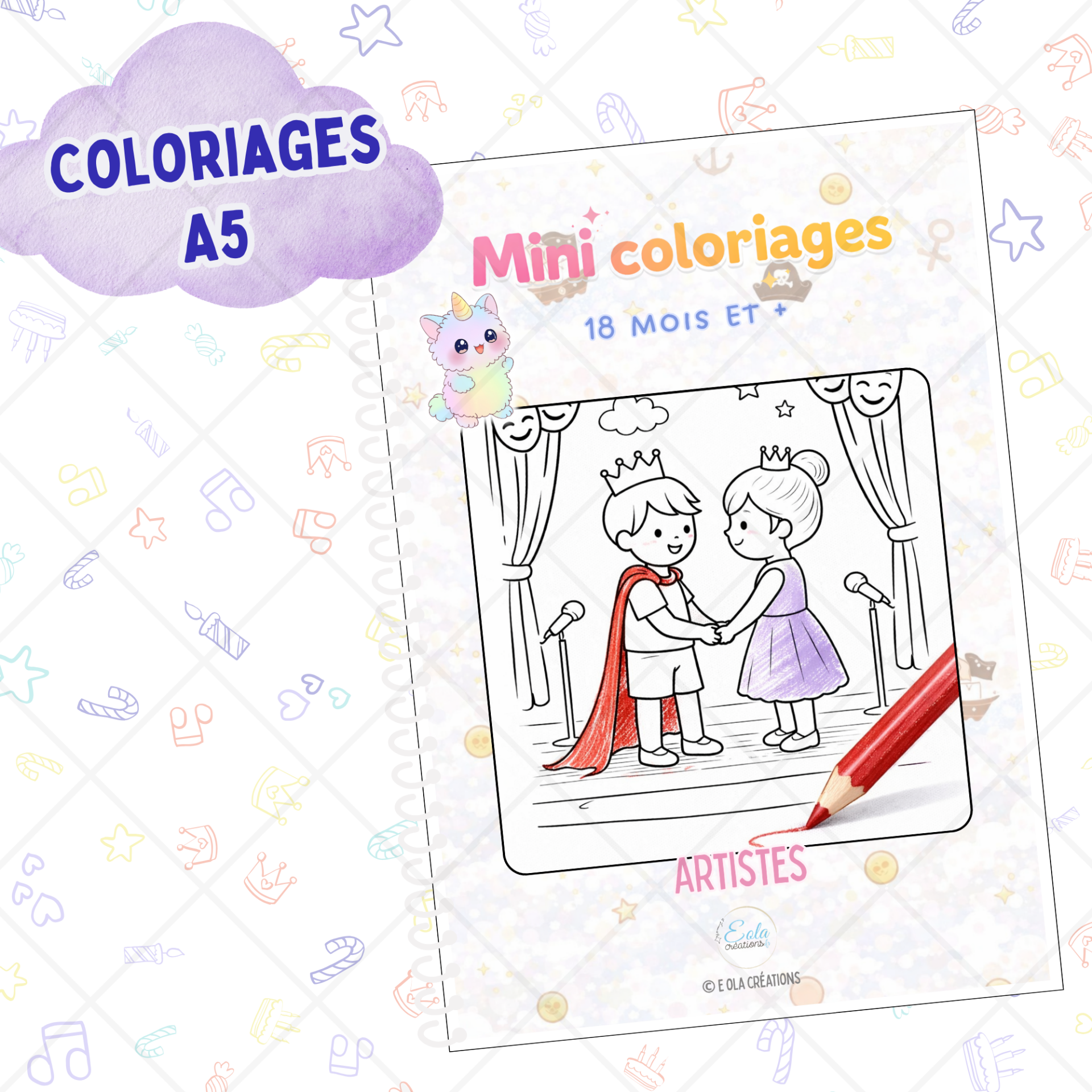 Mini coloriages "artistes"