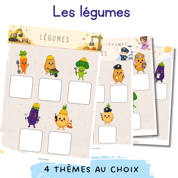 Page d'activité "les légumes"