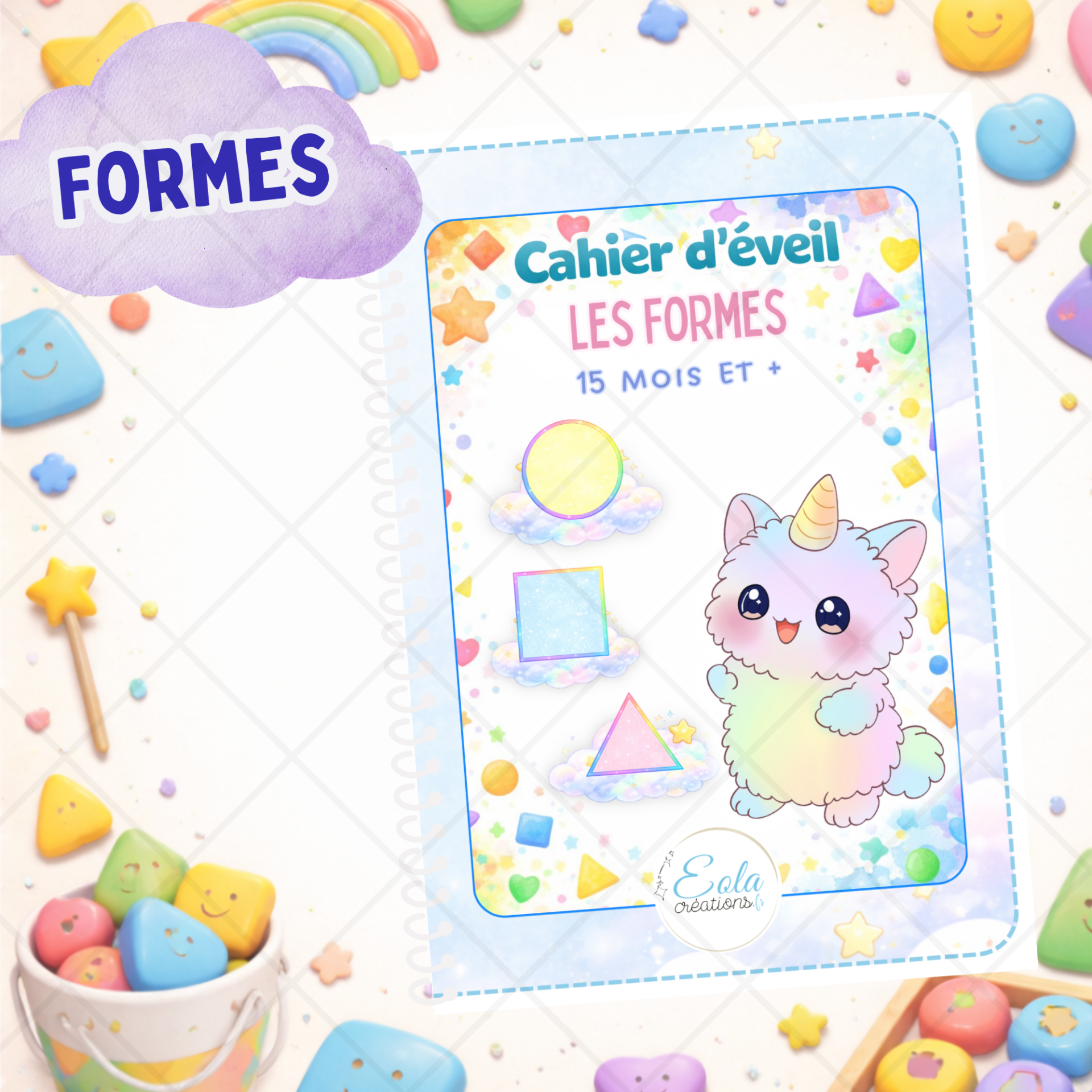 Cahier d'éveil "Je découvre les formes"