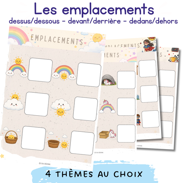 Page d'activité "les emplacements"