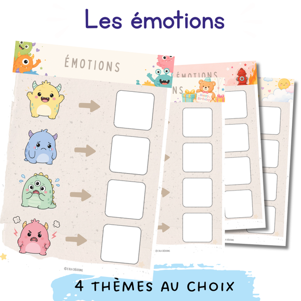 Page d'activité "les émotions"