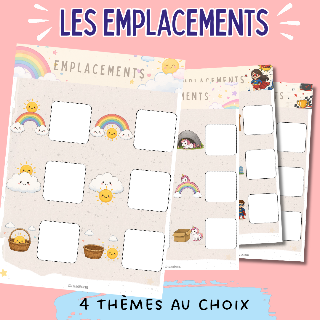 Les emplacements