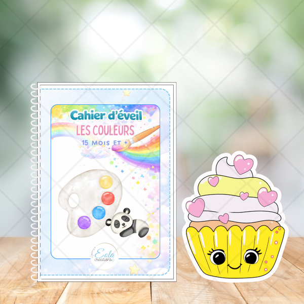 PDF cahier d'éveil couleurs Cupcakes