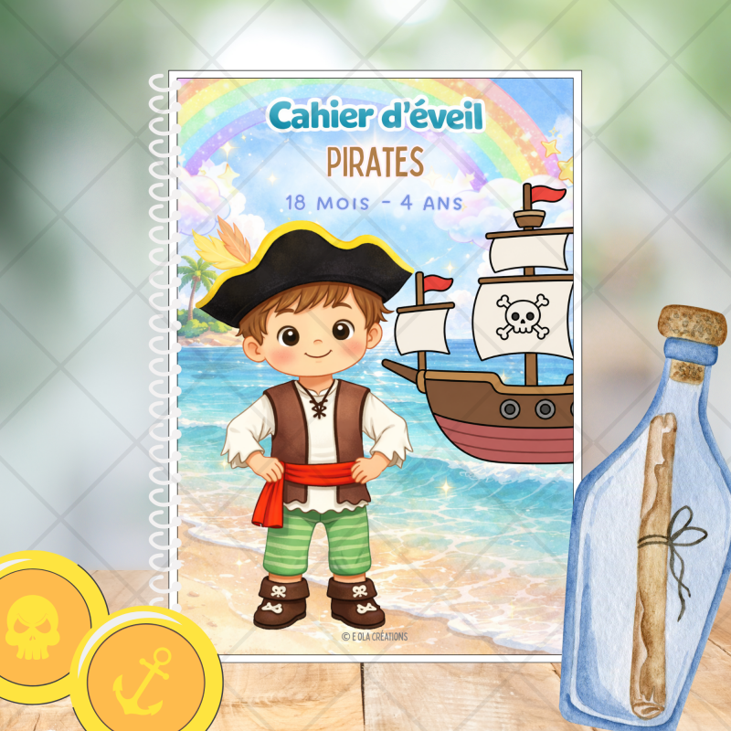 Cahier d'éveil pirates