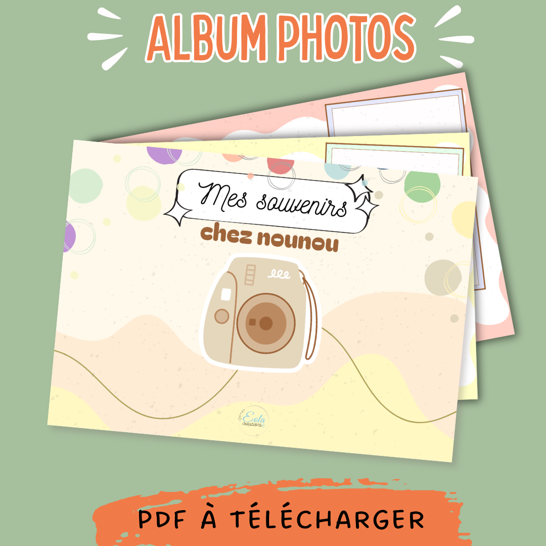 PDF "Mes souvenirs" chez nounou bleu/beige