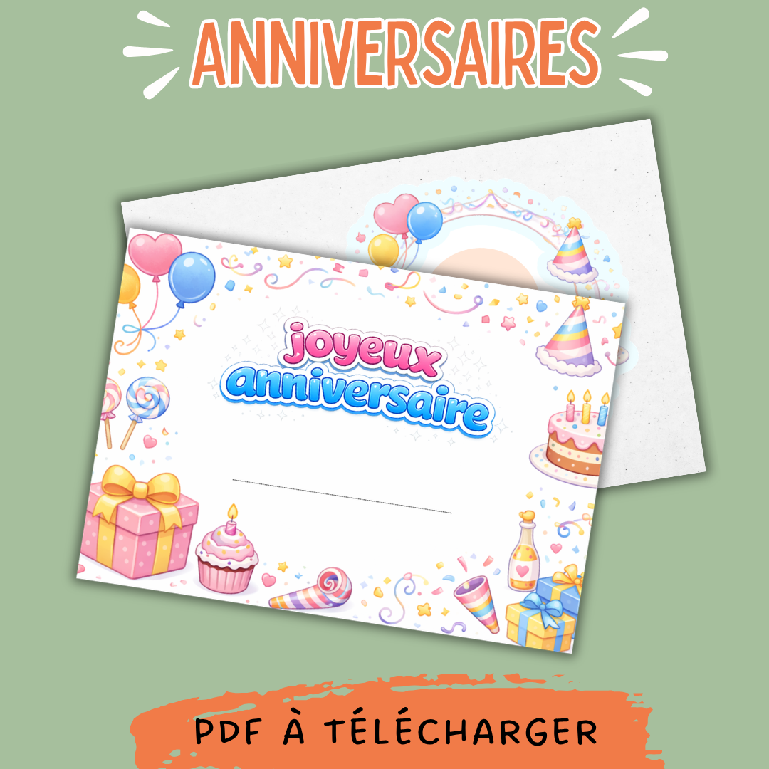 PDF Affiches "Anniversaire"