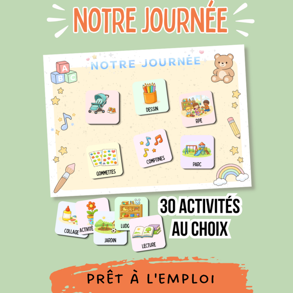 Affiche "Activités du jour"