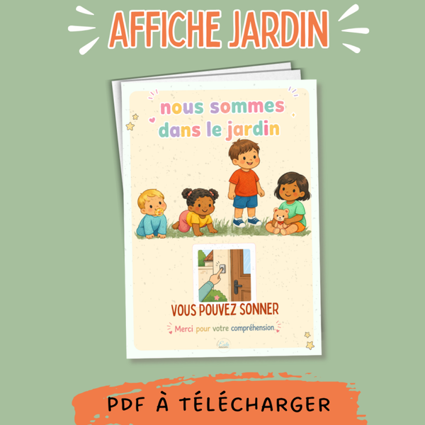 PDF Affiche "nous sommes dans le jardin"