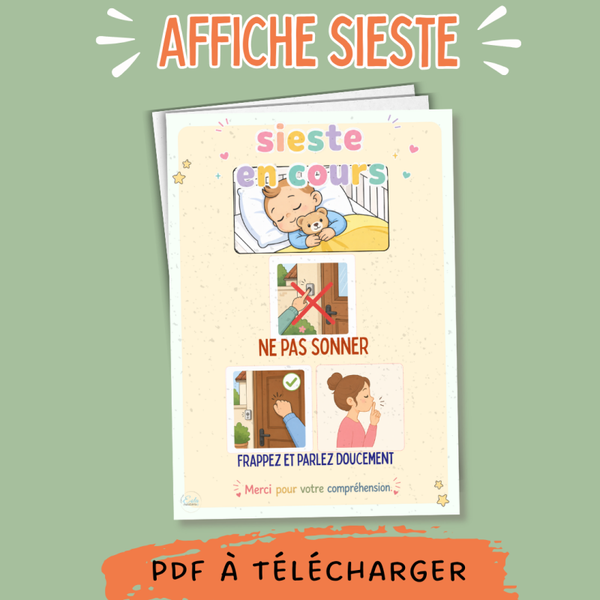 PDF Affiche "sieste en cours"