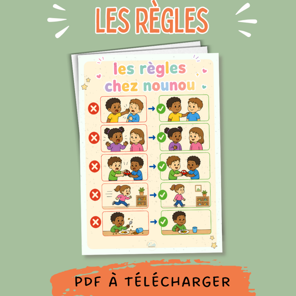 PDF Affiche "les règles chez nounou"