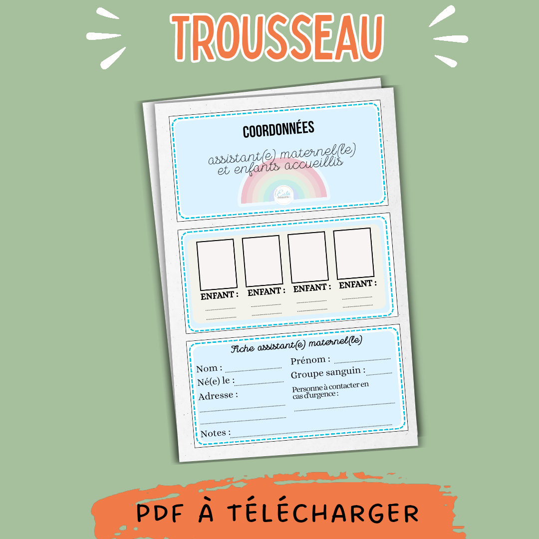 PDF Trousseau à emporter "Coordonnées utiles" couleurs