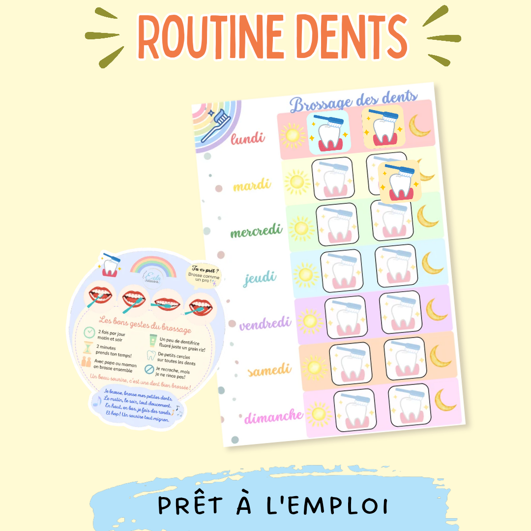 Support "Brossage de dents"