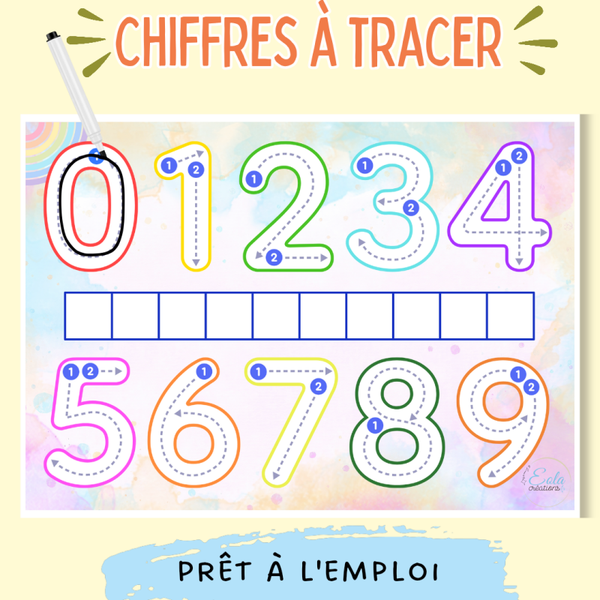 Fiche "Chiffres à tracer"