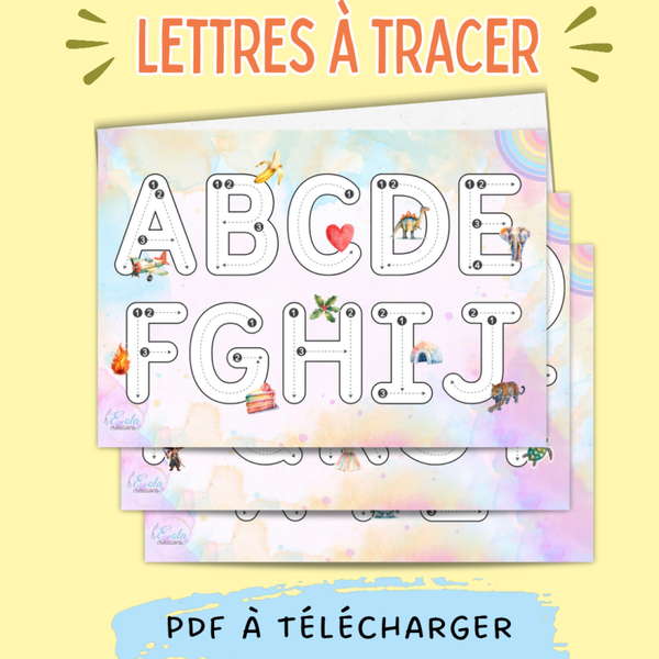 PDF Fiches "Lettres à tracer"