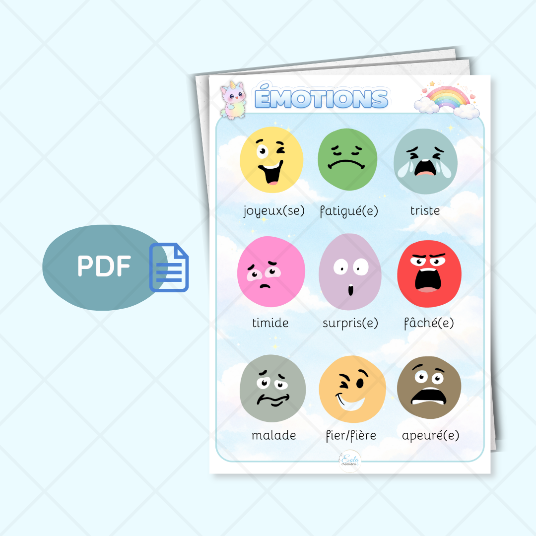 PDF Affiche n°1 "Les émotions" 2+