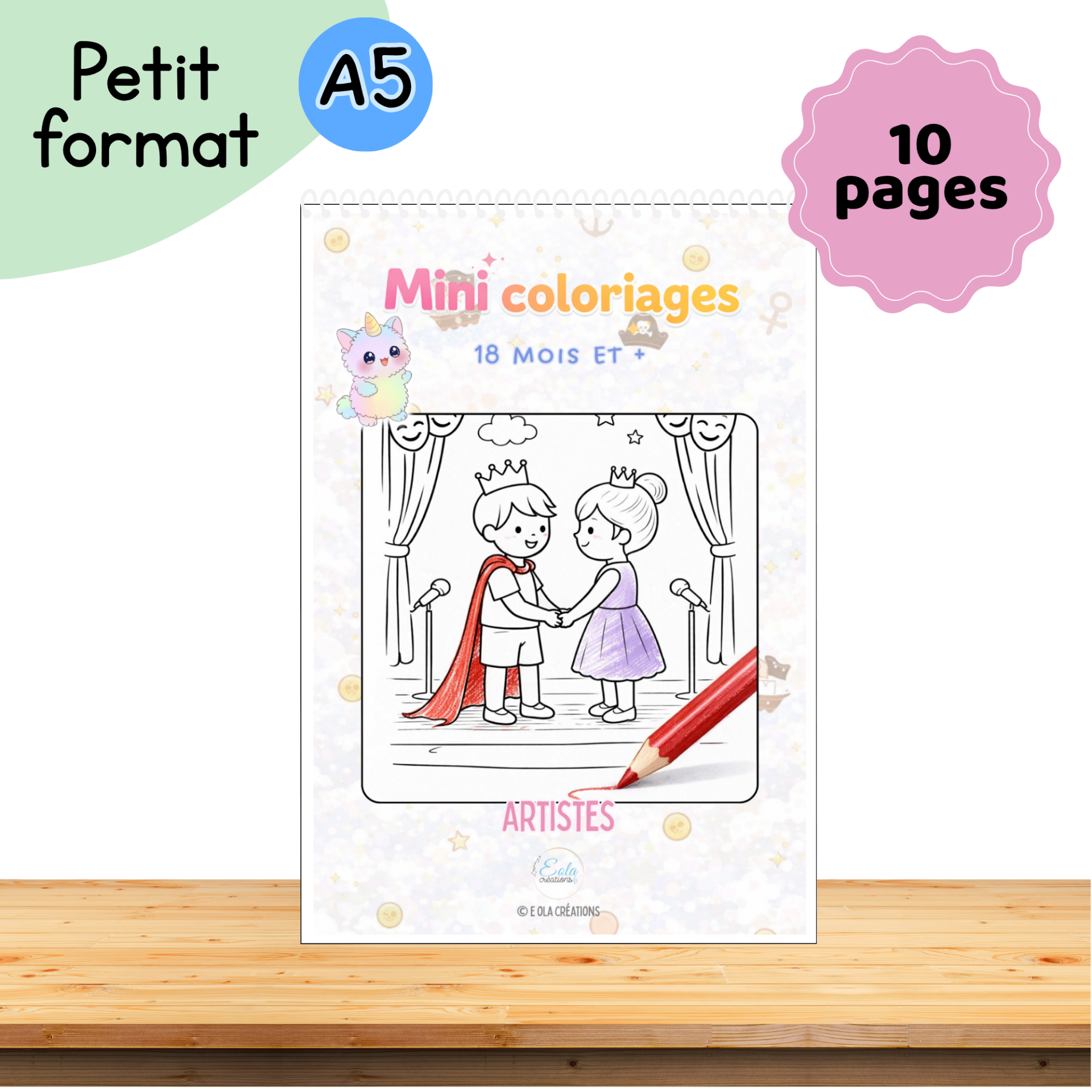 Mini coloriage "artistes"