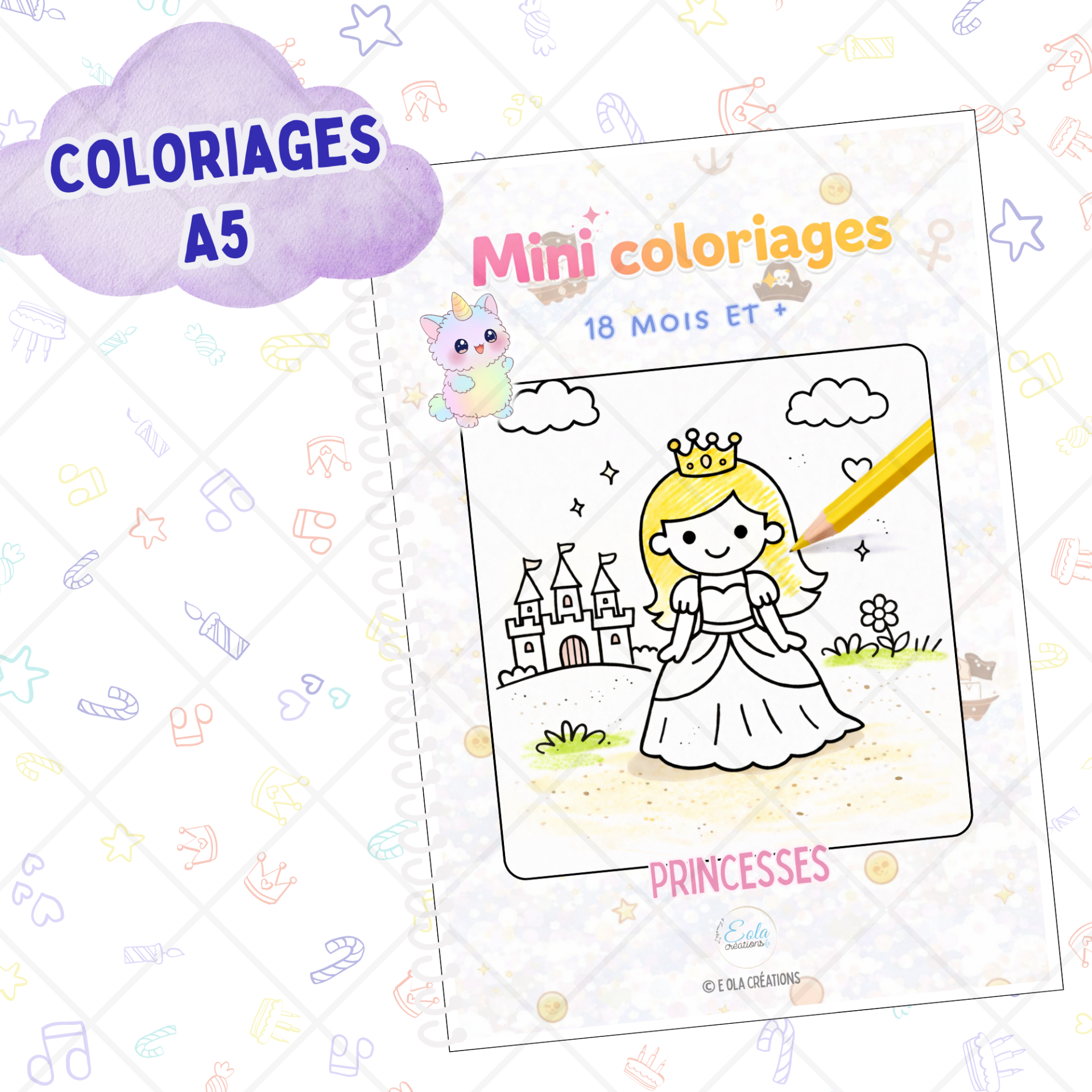 Mini coloriages "princesses"