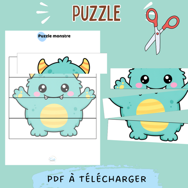 Puzzle monstre DIY ✂️