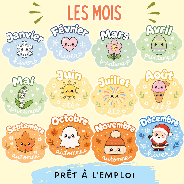 kit d'affichage mois