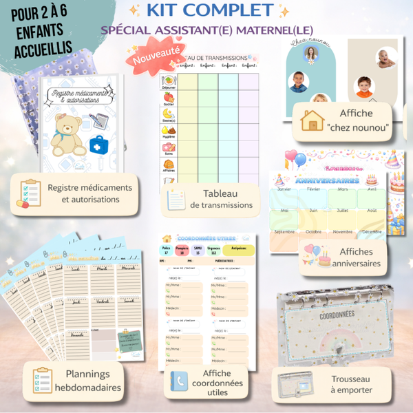 Kit complet spécial assmat