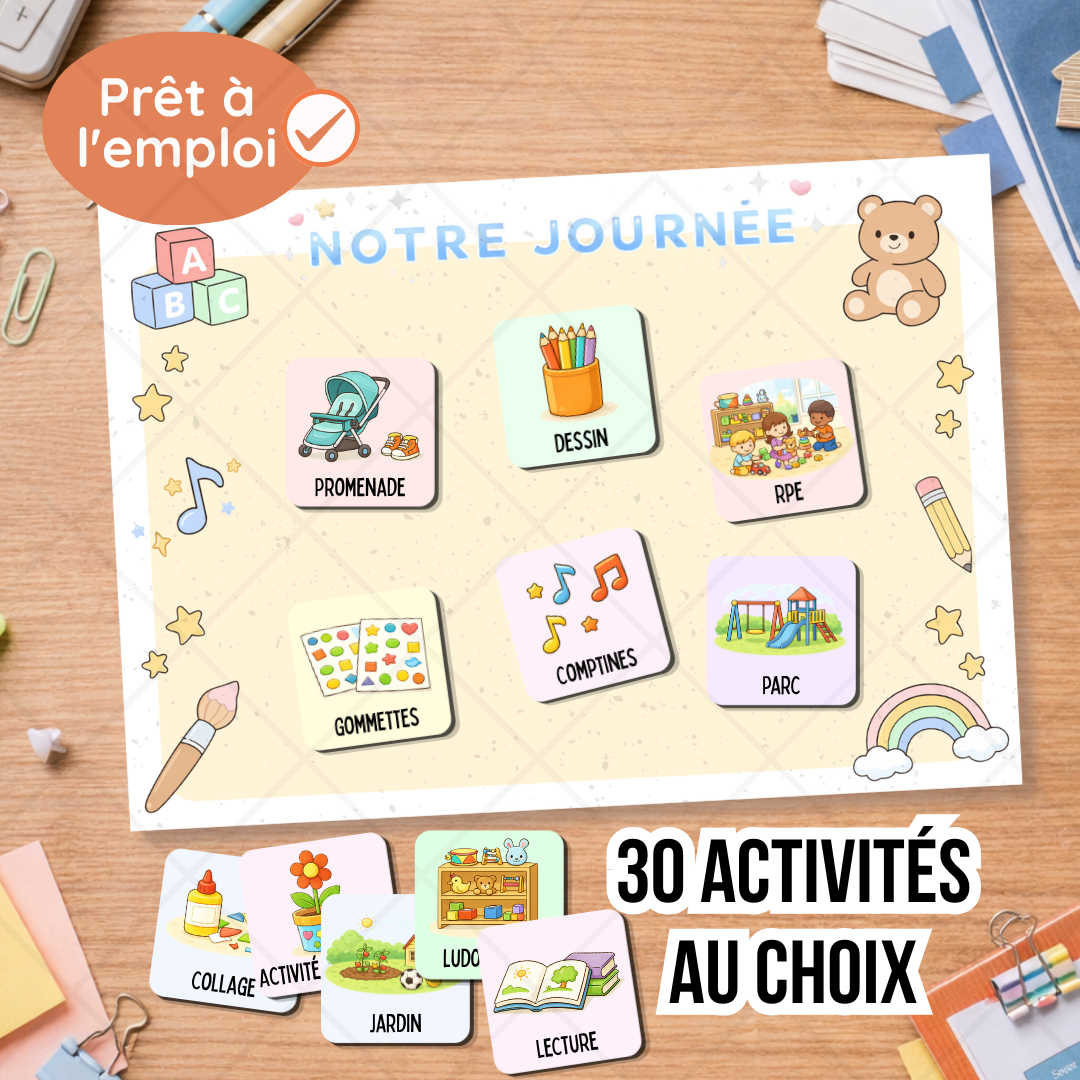 Affiche "Activités du jour"
