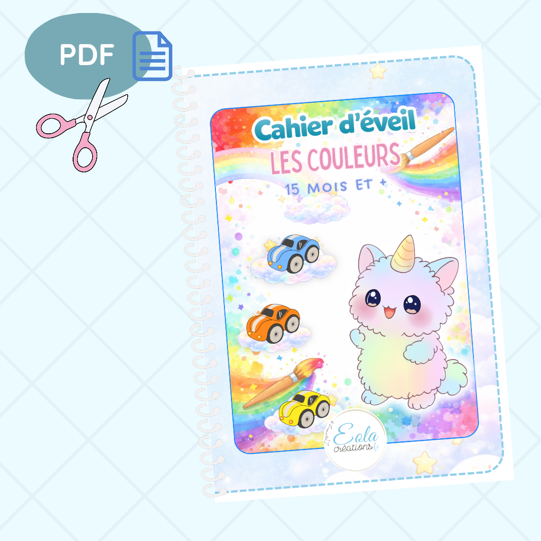 PDF Cahier d'éveil "Je découvre les couleurs" CUPCAKES