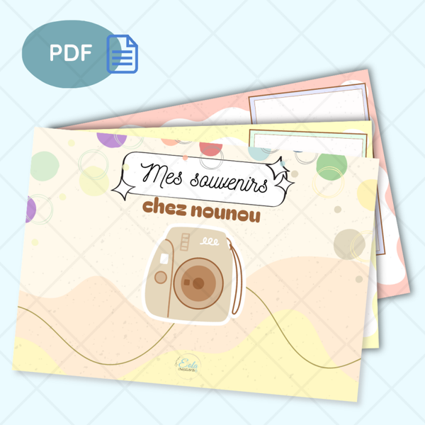 PDF "Mes souvenirs" chez nounou bleu/beige
