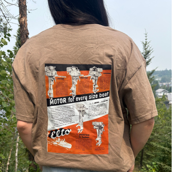 Old Boating Magazine Cover Direct Transfer Tee