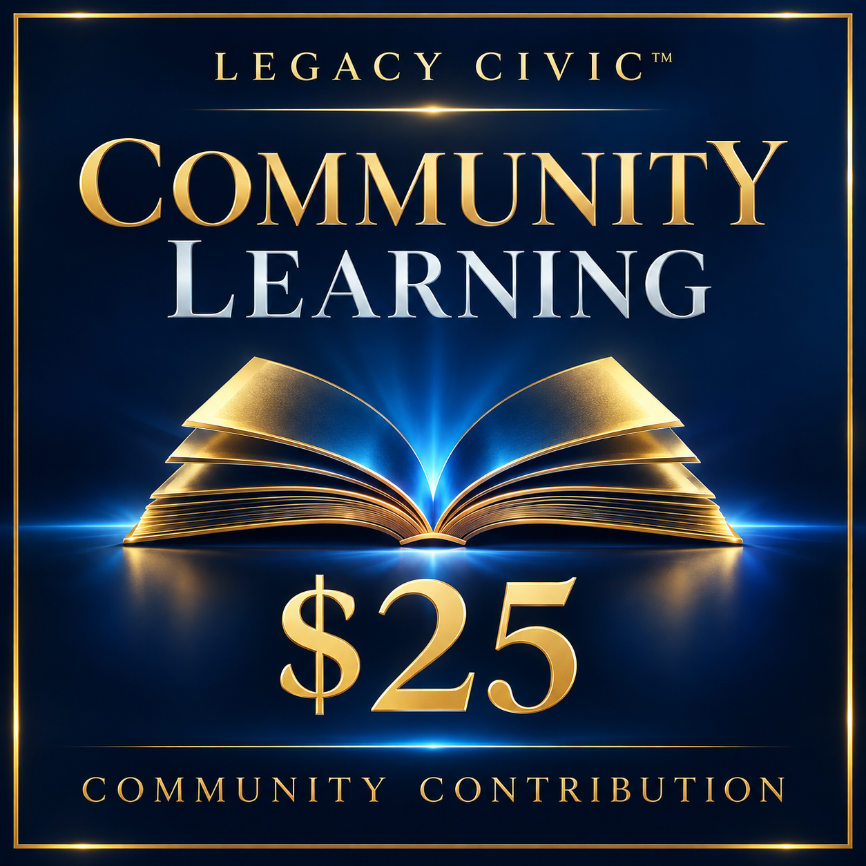$25 Community Learning Contribution