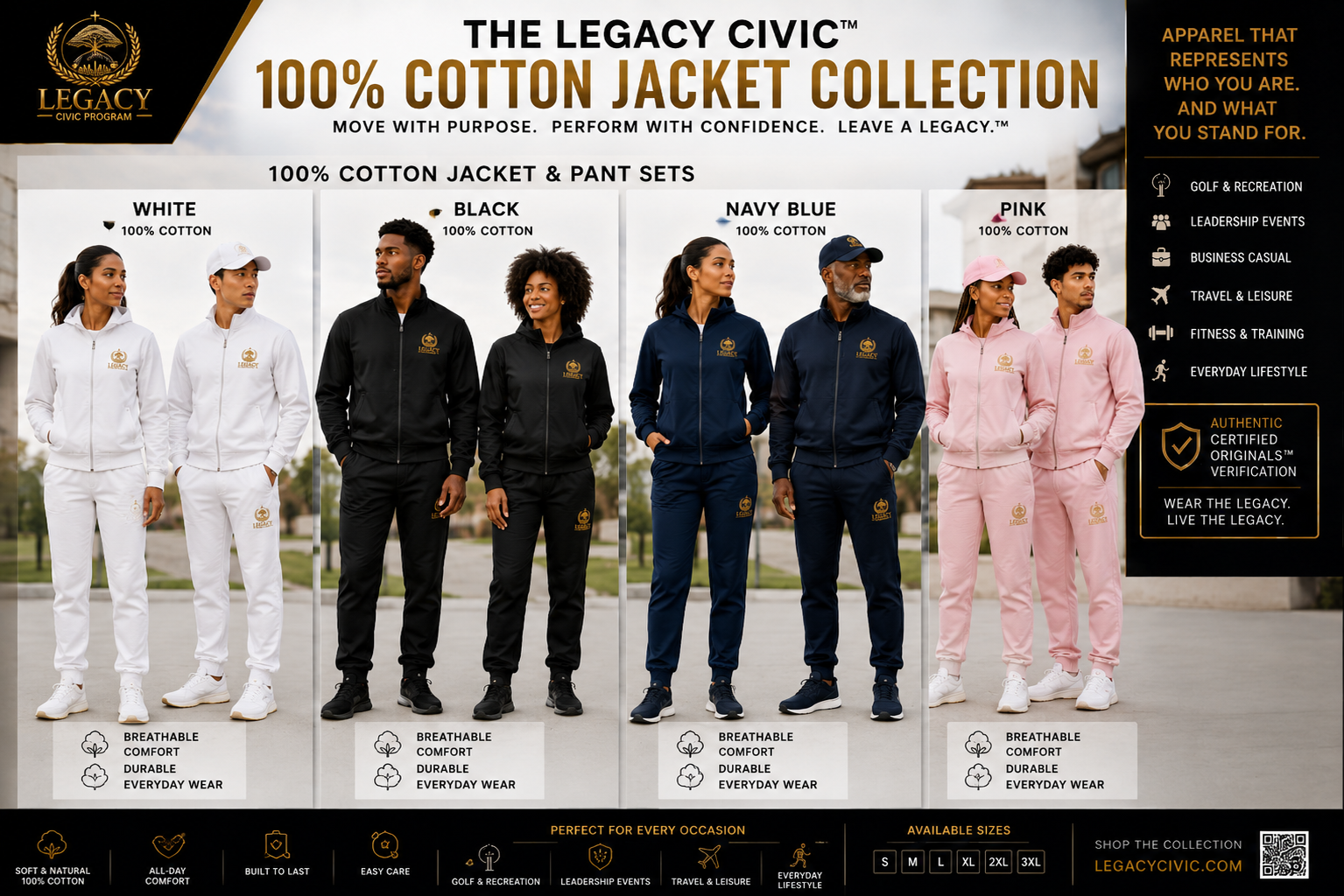Legacy Civic Emnroidered Apparel