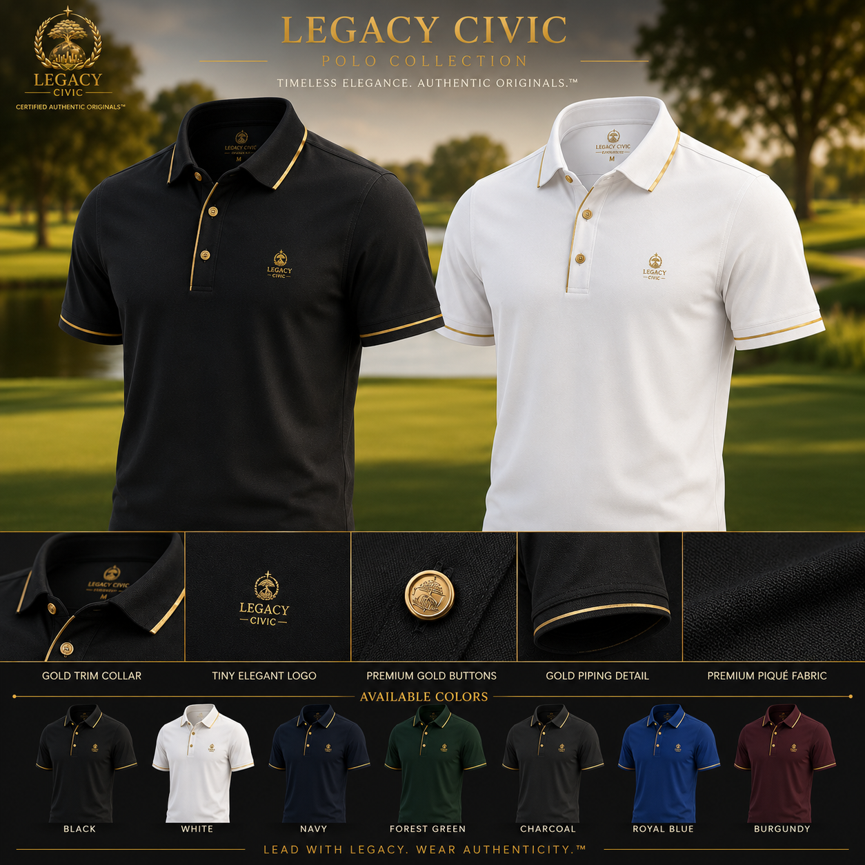 Legacy Civic Golf Apparel