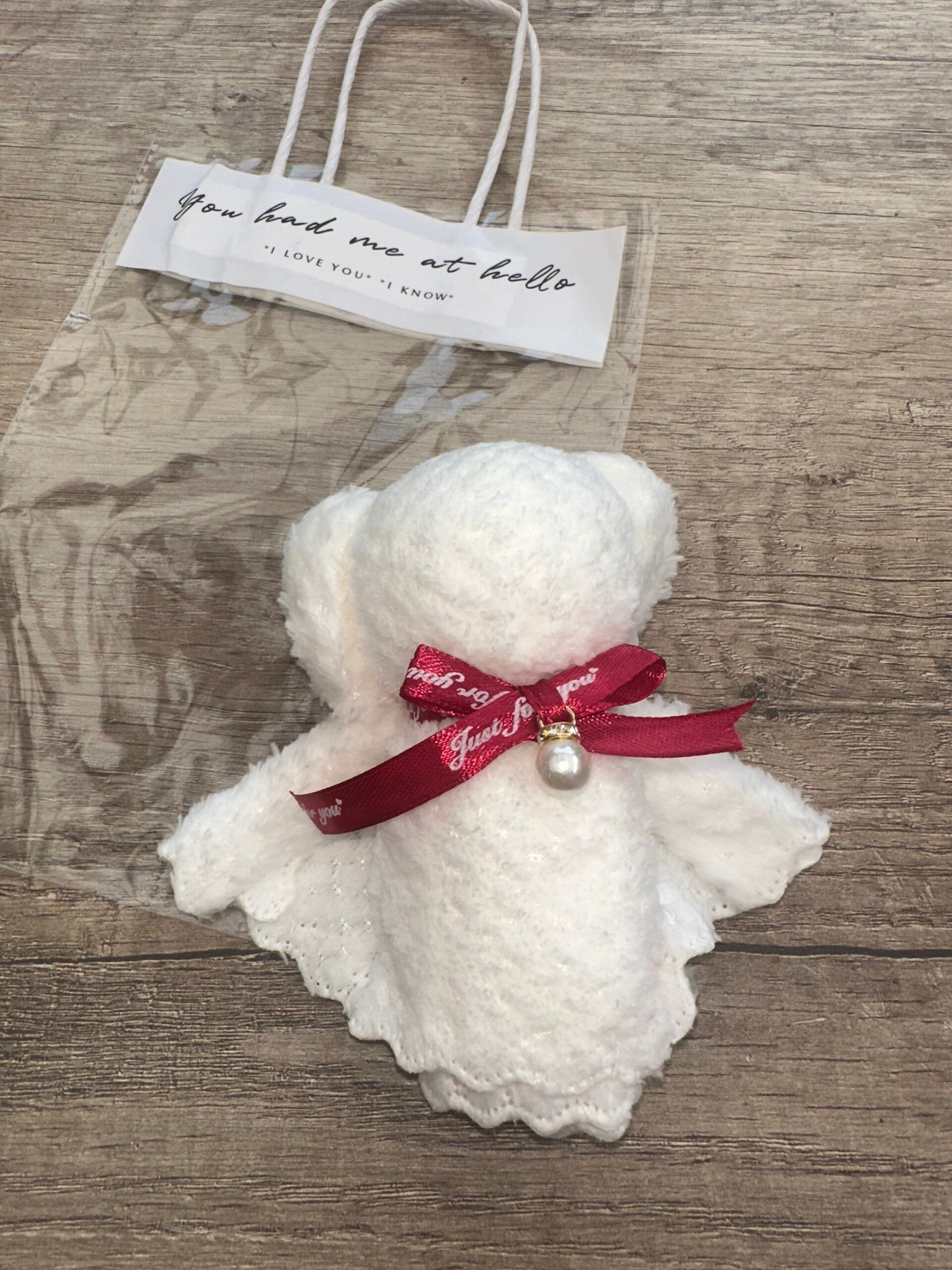 Witte beren handdoekje