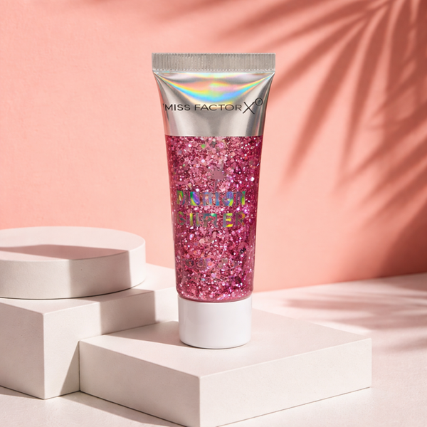 Glitter gel roze
