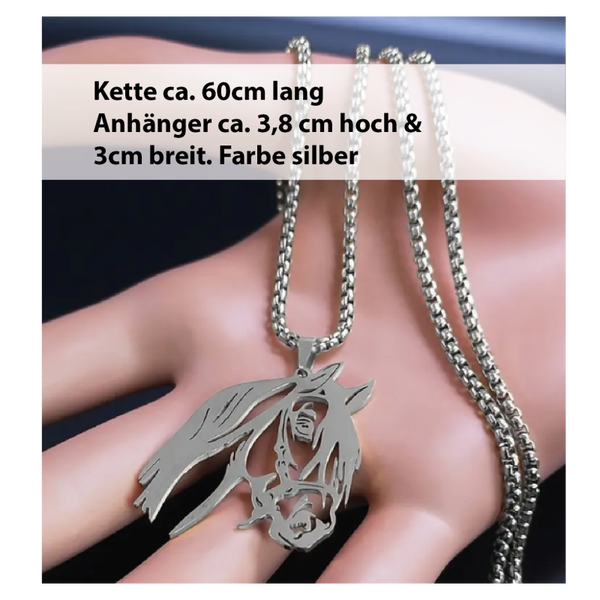 JH Pferdekopf Kette metall