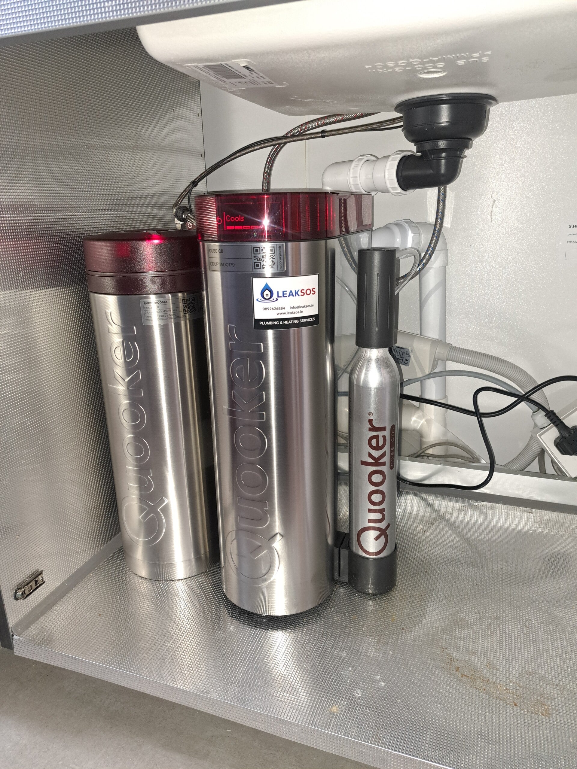 The tap that does it all. Boiled , chilled , sparkling.  Installed by LeakSOS 