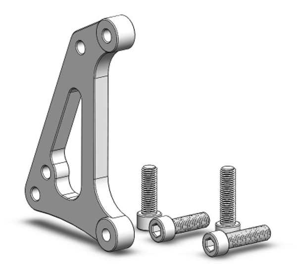 MotoMaster SM Racing Bremssatteladapter