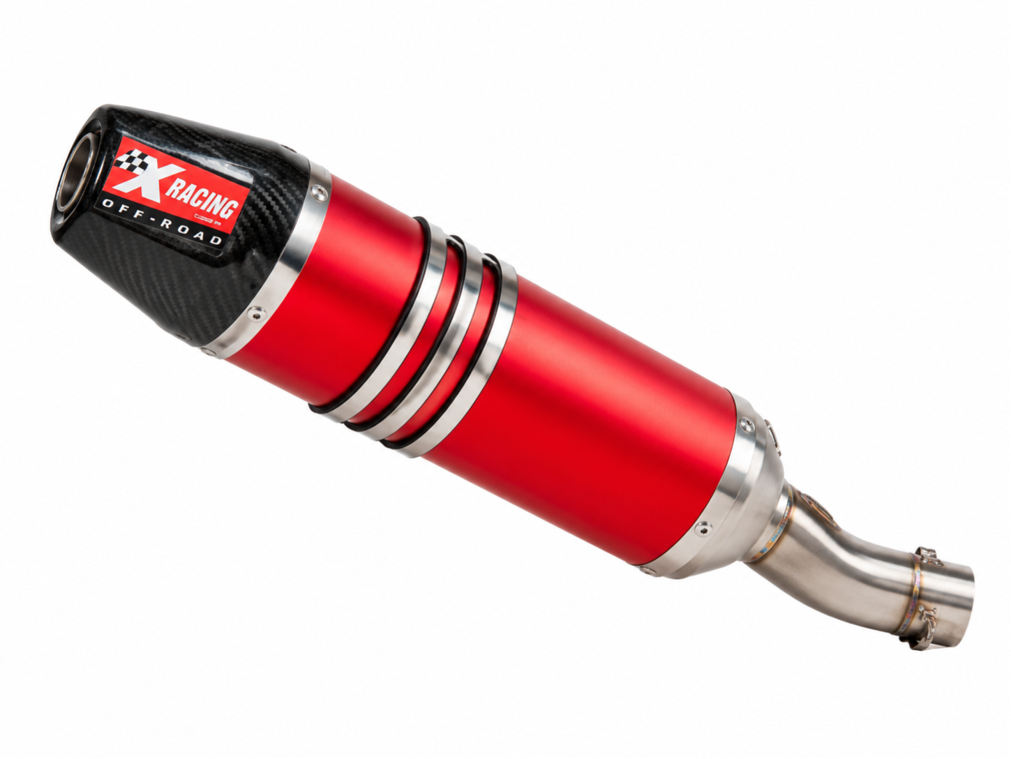 X-Racing Endschalldämpfer Rot Fantic XMF/XEF 125