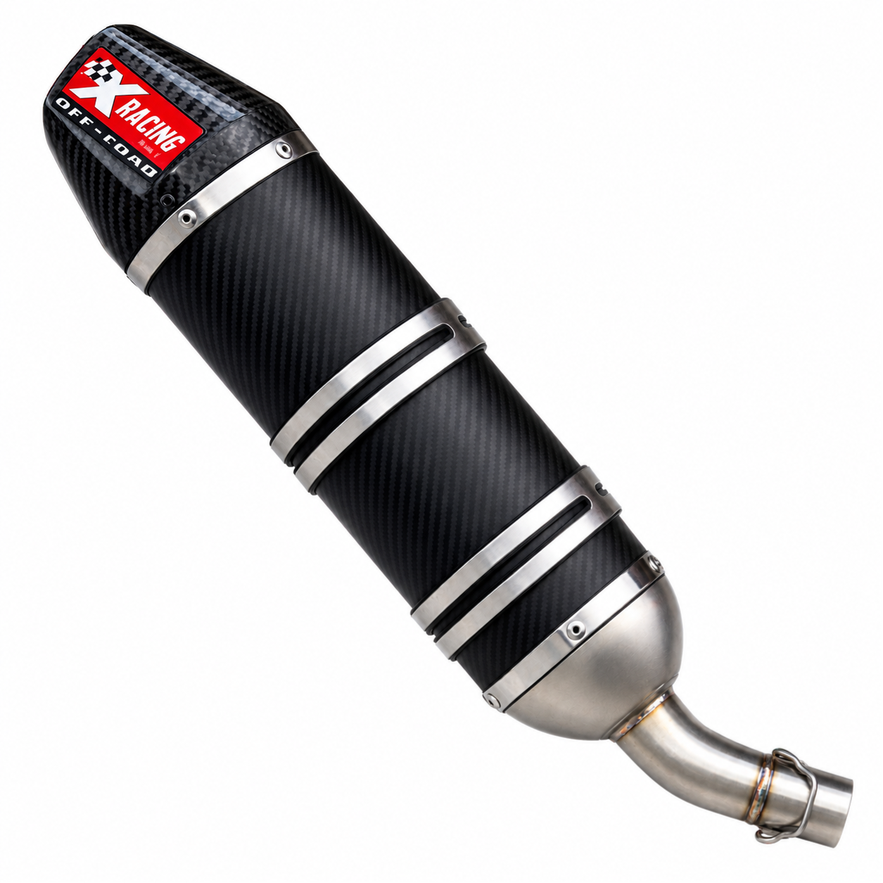 X-Racing Carbon Endschalldämpfer Fantic XMF/XEF 125