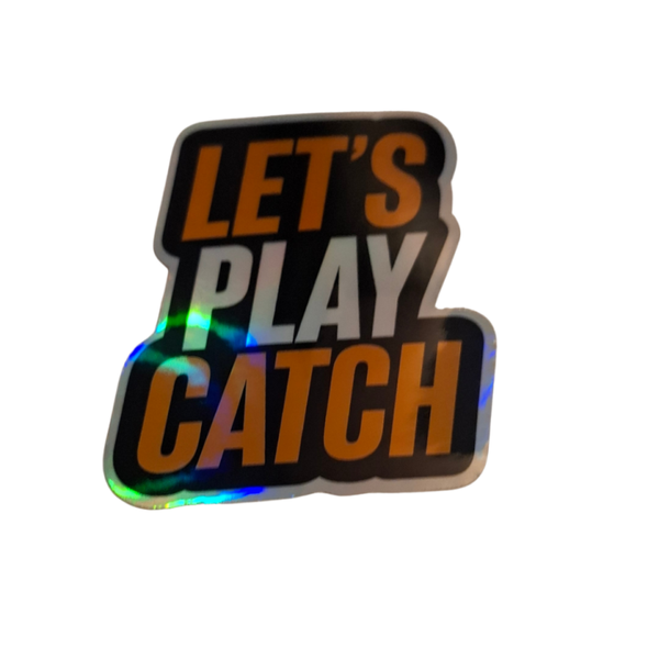 Let's Play Catch Holo-Sticker