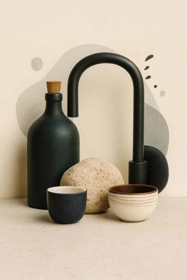 Scandinavian Balance – modern abstract keuken schilderij