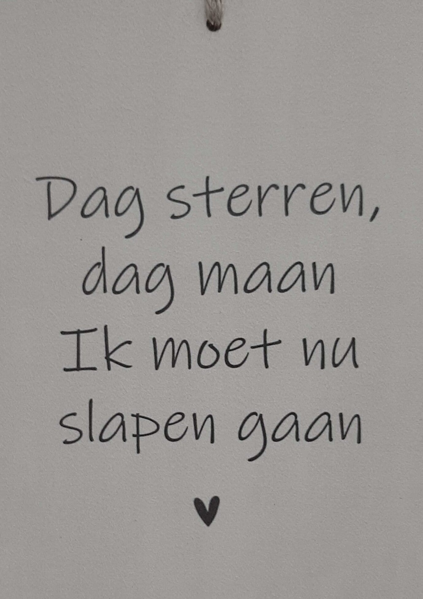 Dag Sterren – baby schilderij op hout met tekst voor kinderkamer