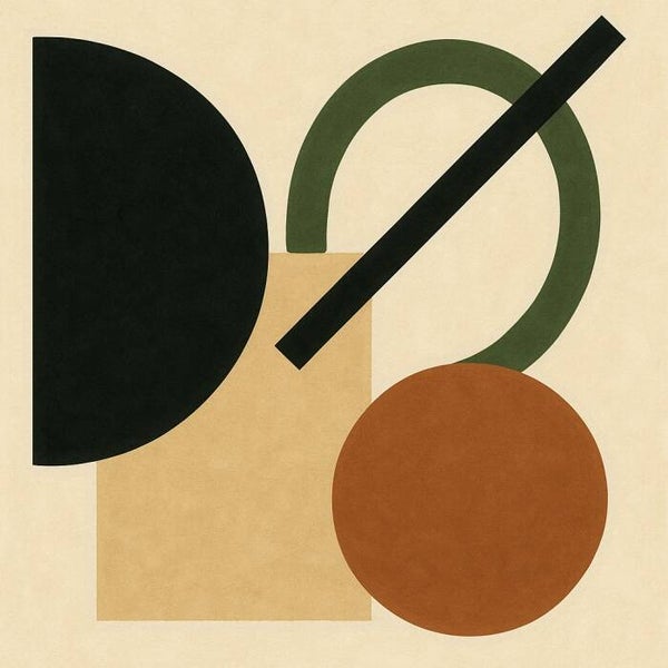 Balanced Forms – minimalistisch abstract schilderij