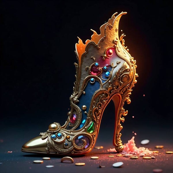 Royal Fantasy Heel – Barok Sprookjesschoen in Kunstvorm