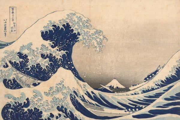 De grote golf bij Kanagawa – Hokusai schilderij met Japanse golf