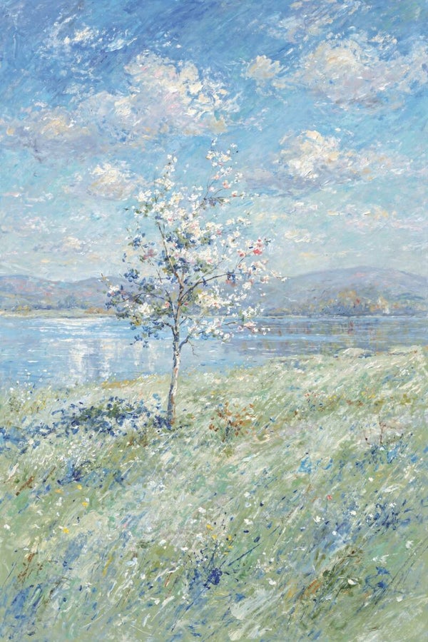 Zachte Voorjaarswind – landschap schilderij in de stijl van van Gogh
