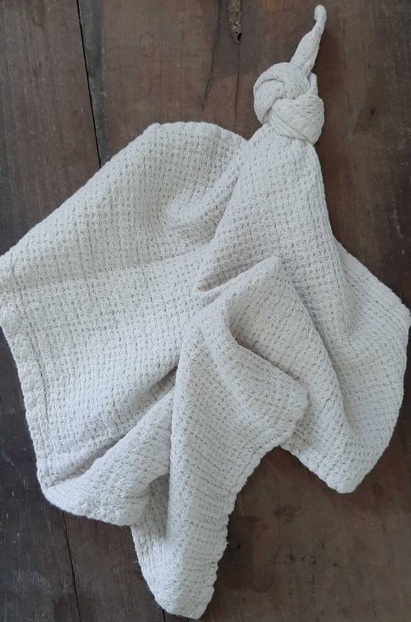 Zacht Begin – linnen knuffeldoekje offwhite voor baby