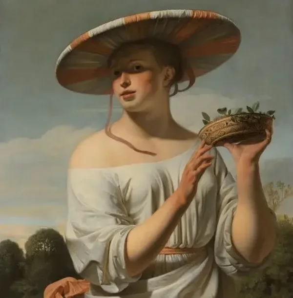 Meisje met een brede hoed  – Rijksmuseum canvas