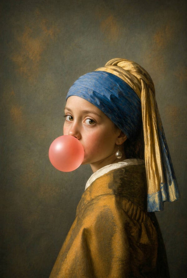 Gouden Echo – nieuwe meesters schilderij met Vermeer knipoog