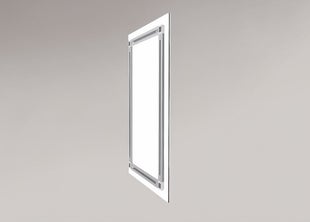 Ophangsysteem aan de achterzijde van acrylglas kunstwerk