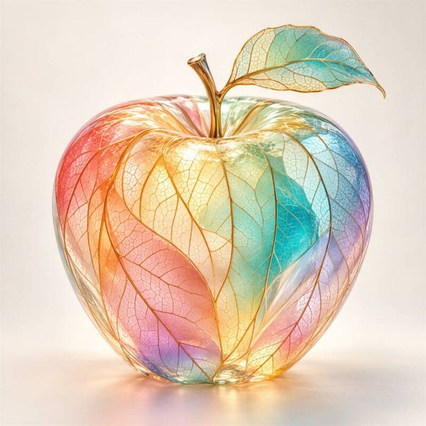 Prismatic Apple – Kleurrijke transparante appel